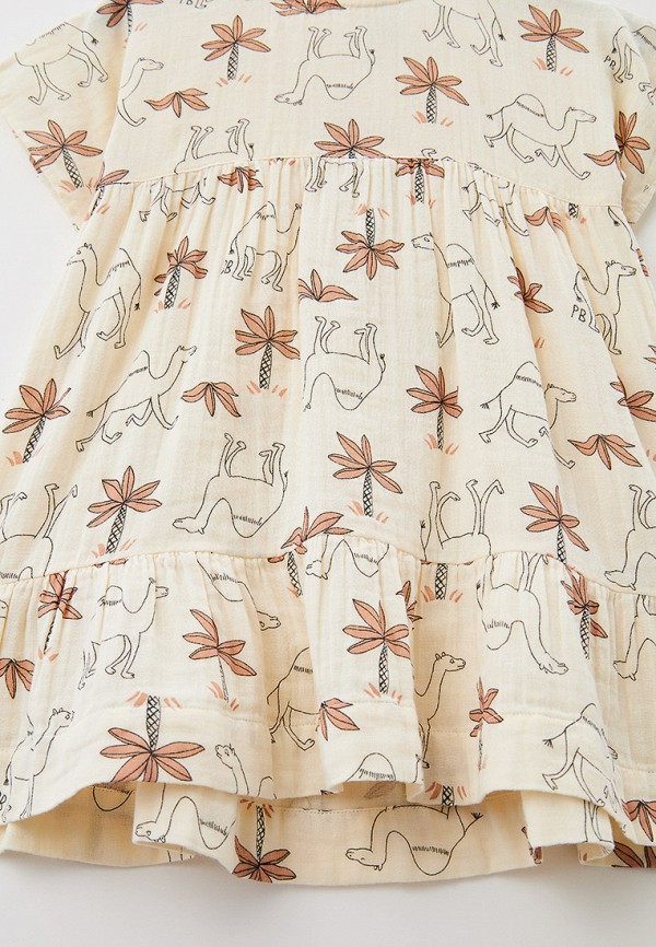 Платье Petit Bateau бежевый, размер 128, фото 3