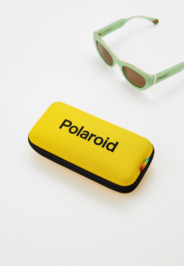 Очки солнцезащитные Polaroid зеленый, размер 50, фото 4
