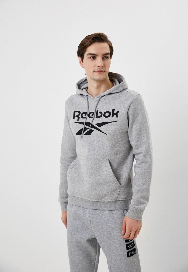 

Худи Reebok, Серый, RI BIG STACKED LOGO HOOD