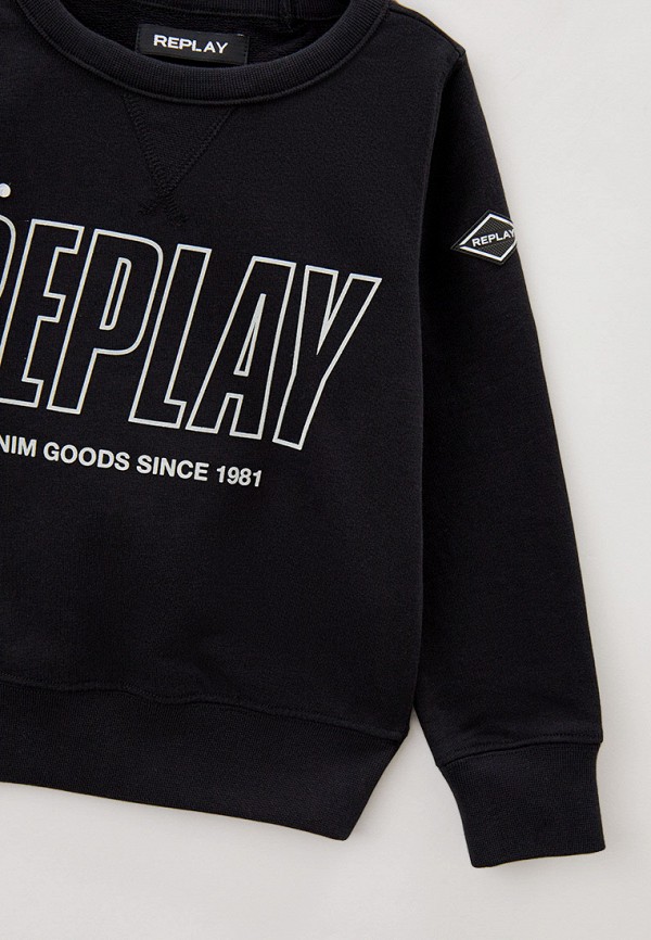 Свитшот Replay черный, размер 164, фото 3