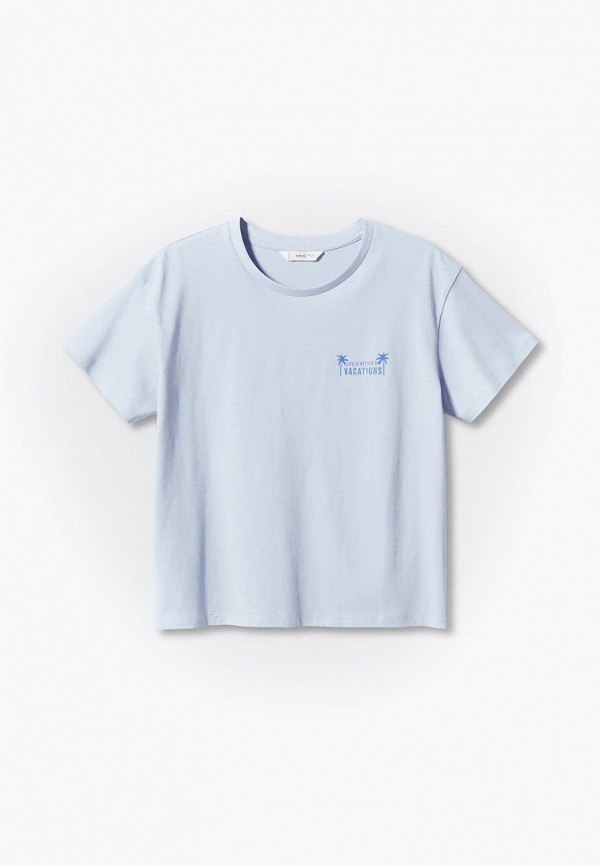 

Футболка Mango Kids, Голубой, LAZY