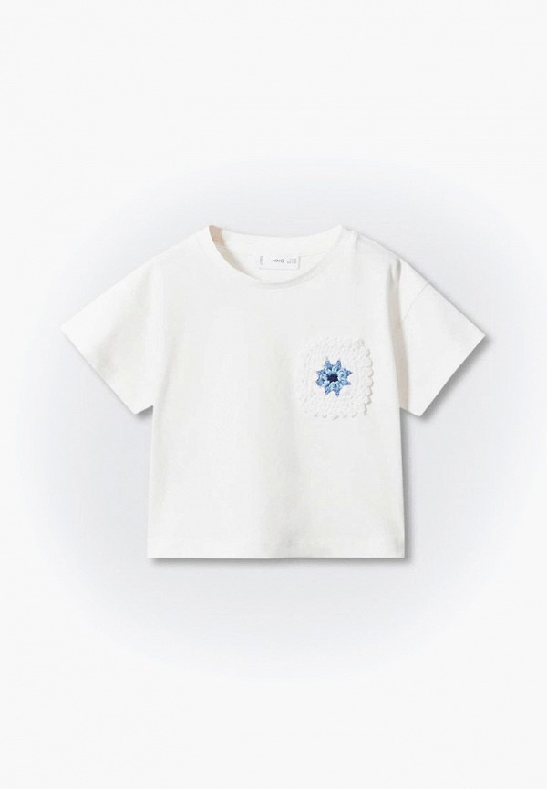 

Футболка Mango Kids, Белый, POCKETB