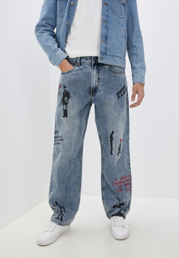 

Джинсы Guess, Голубой, Capsule_Banksy