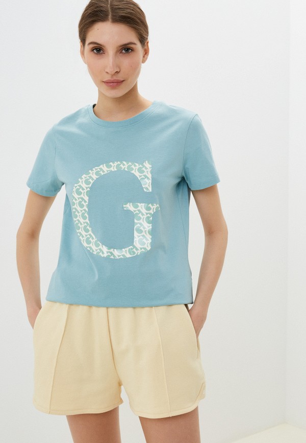 

Футболка Guess, Голубой, ALETHEA