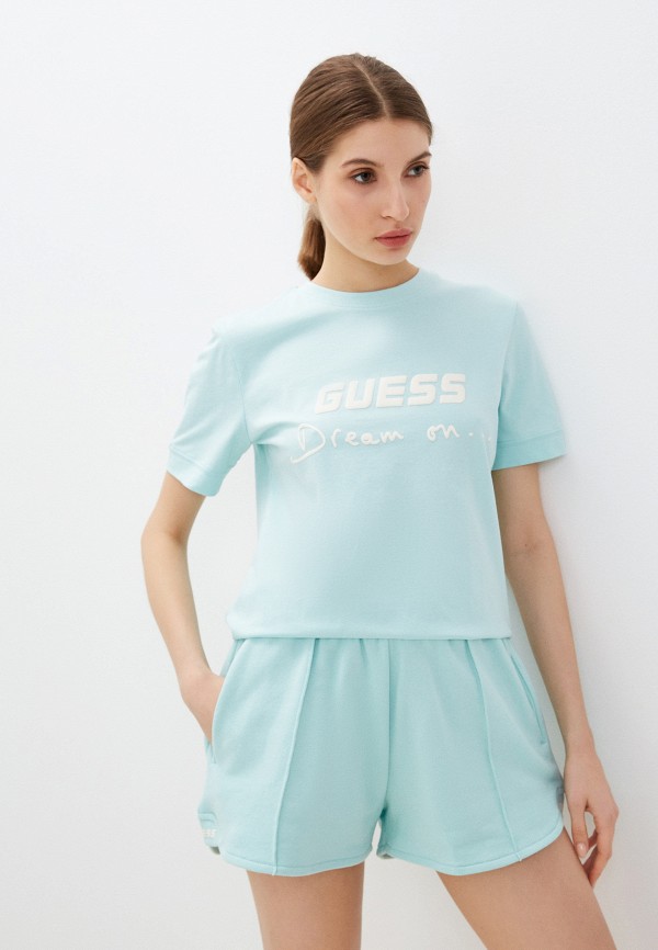 

Футболка Guess, Бирюзовый