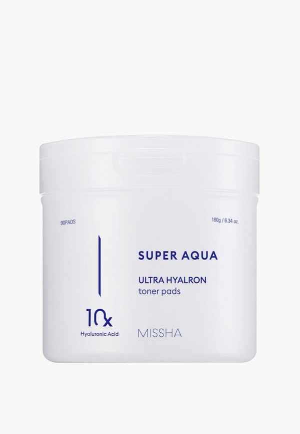

Тонер для лица Missha, Прозрачный, Super Aqua Ultra Hyalron увлажняющие, 90 шт.