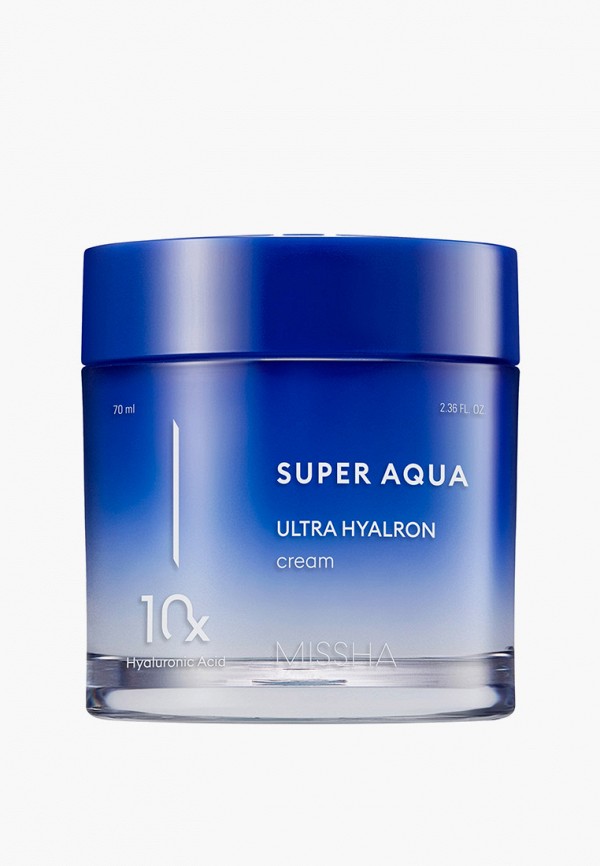 

Крем для лица Missha, Прозрачный, Super Aqua Ultra Hyalron увлажняющий, 70 мл