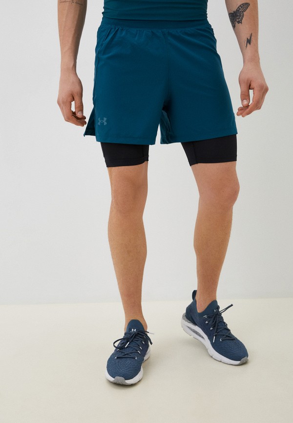 

Шорты спортивные Under Armour, Бирюзовый, UA ISOCHILL RUN 2N1 SHORT