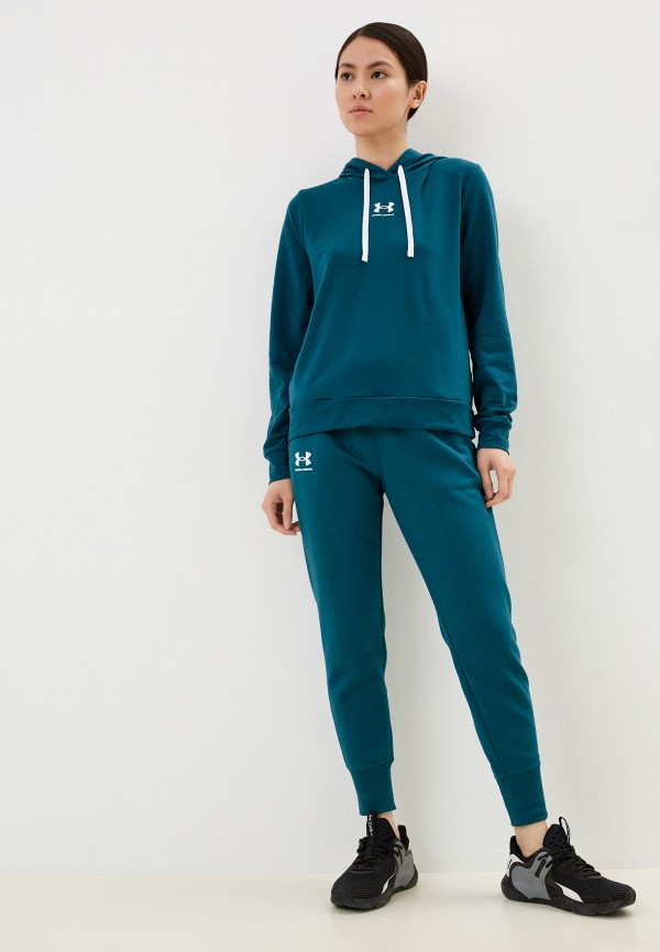 Худи Under Armour бирюзовый, размер 50, фото 2