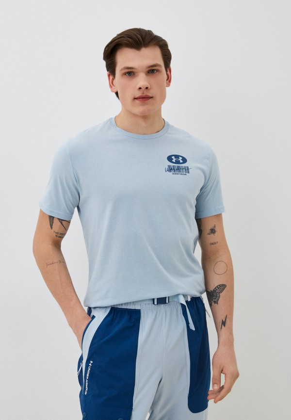 

Футболка Under Armour, Голубой, UA SYMBOL BARCODE SS