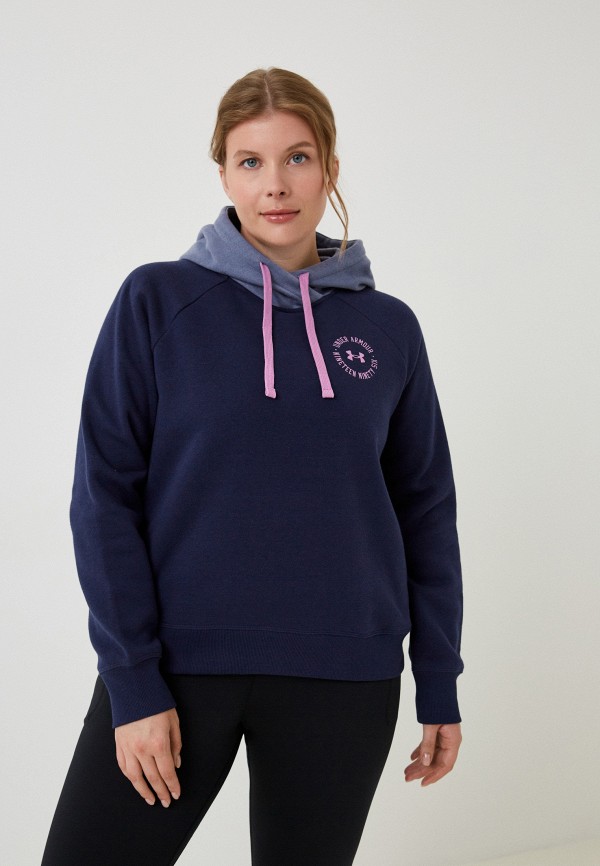 

Худи Under Armour, Синий, RIVAL FLEECE CB HOODIE