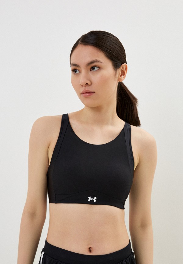 

Топ спортивный Under Armour, Черный, INFINITY MID HIGH NECK SHINE