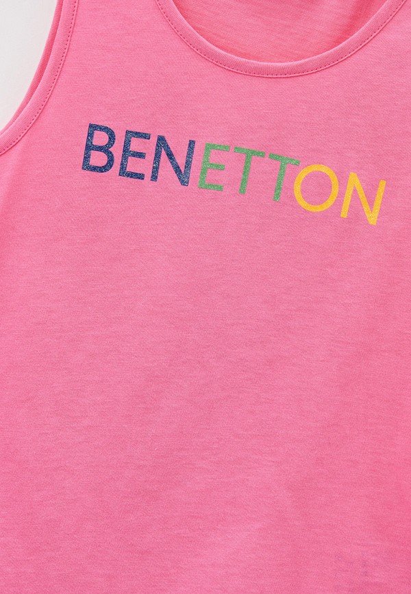 Майка United Colors of Benetton розовый, размер 140, фото 3
