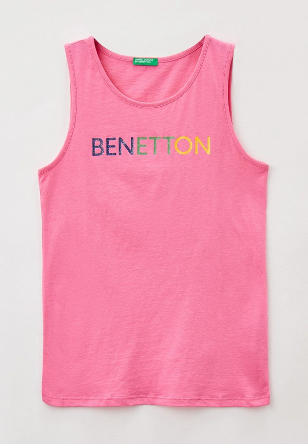 Майка United Colors of Benetton розового цвета
