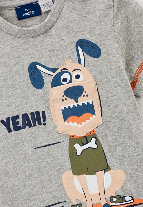 Футболка Chicco серый, размер 116, фото 3