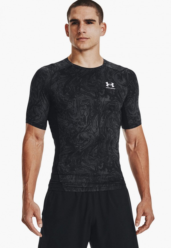 

Футболка спортивная Under Armour, Черный, UA HG ARMOUR COMP PRINT SS