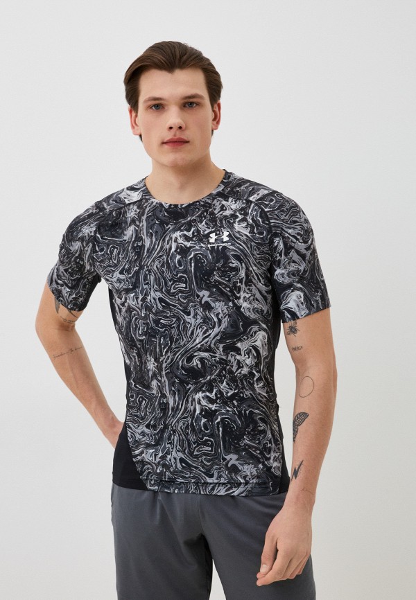 

Футболка спортивная Under Armour, Серый, UA HG ARMOUR COMP PRINT SS