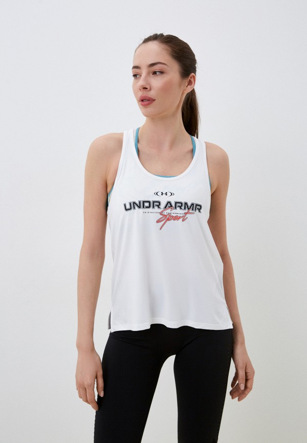 

Майка спортивная Under Armour, Белый, UA KNOCKOUT TANK RFS
