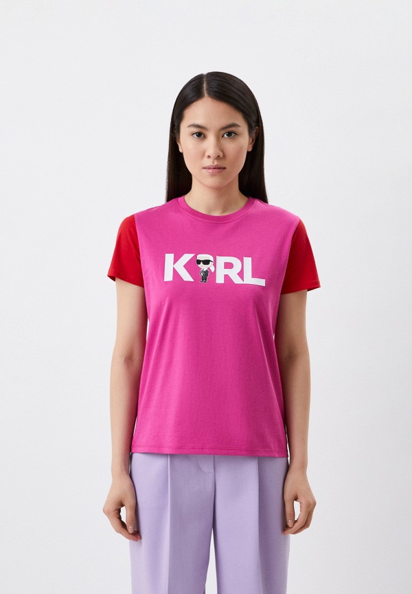 

Футболка Karl Lagerfeld, Розовый, IKONIK