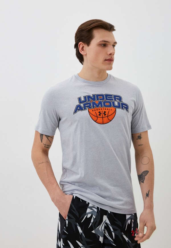 

Футболка Under Armour, Серый, UA BBALL BRANDED WRDMRK SS