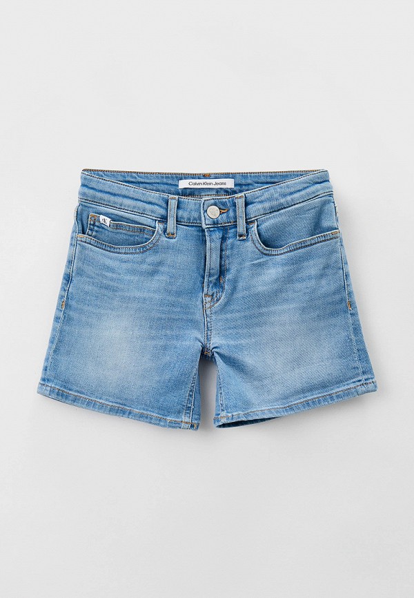 Шорты джинсовые Calvin Klein Jeans голубого цвета