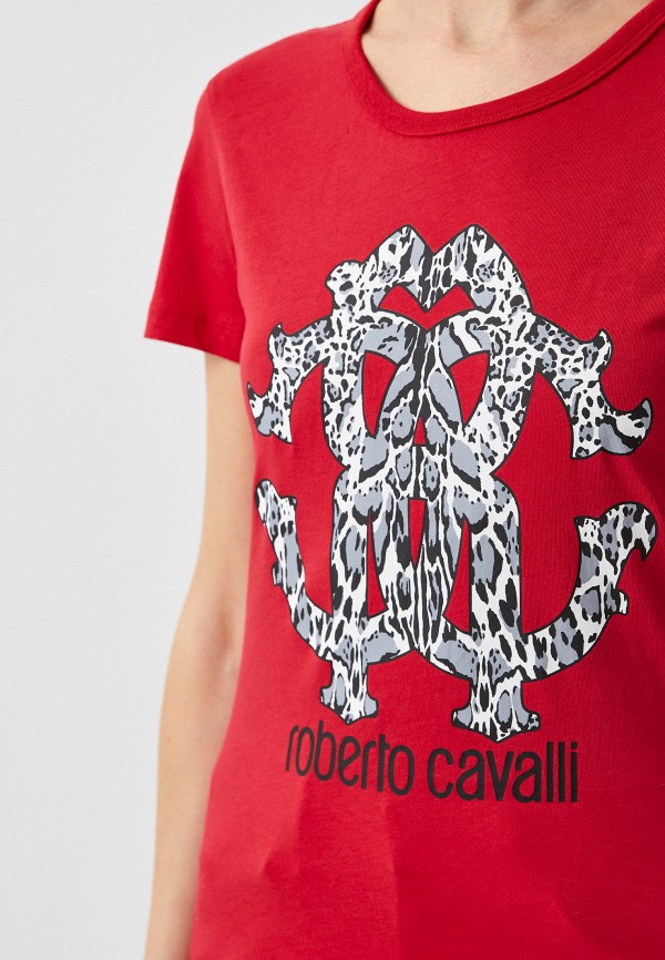 Футболка Roberto Cavalli красный IST61KJD060 RTLACO759401