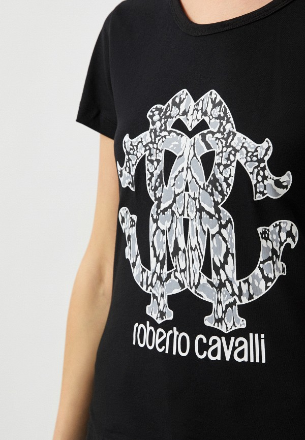 Футболка Roberto Cavalli черный IST61KJD060 RTLACO759601