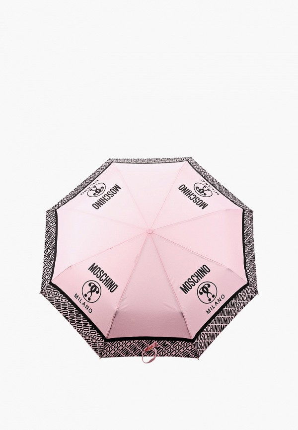 

Зонт складной Moschino, Розовый, UPF 50+