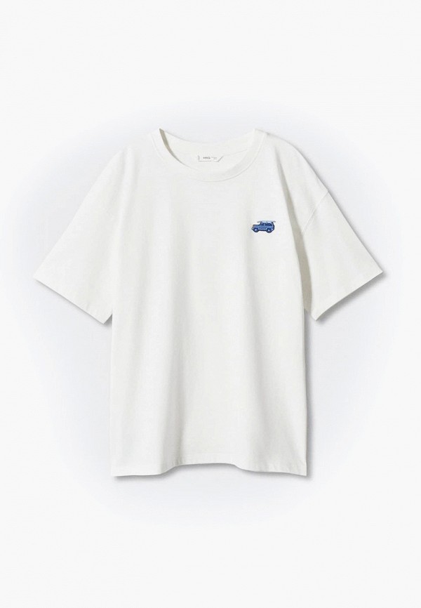 

Футболка Mango Kids, Белый, PATCH