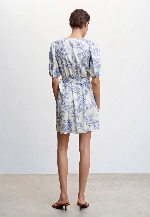 Платье Mango голубой, размер 48, фото 3