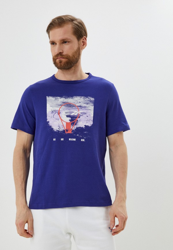 

Футболка Reebok, Фиолетовый, BB BASKETBALL AAWH RIM SS