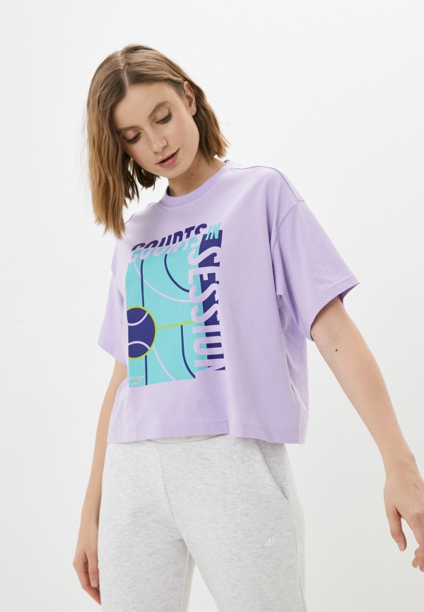 

Футболка Reebok, Фиолетовый, TE GRAPHIC TEE - VERBIAGE
