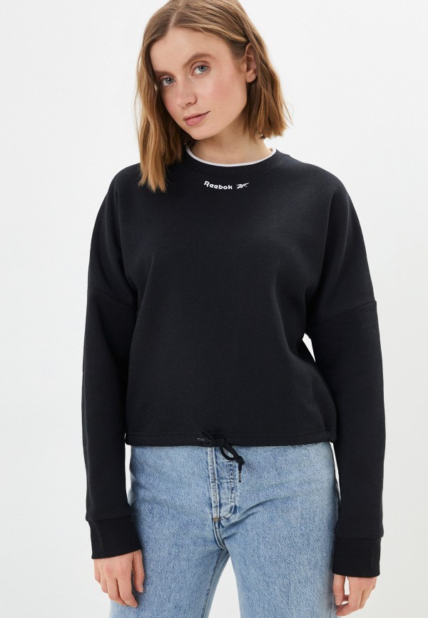 

Свитшот Reebok, Черный, RIE FLEECE CREW