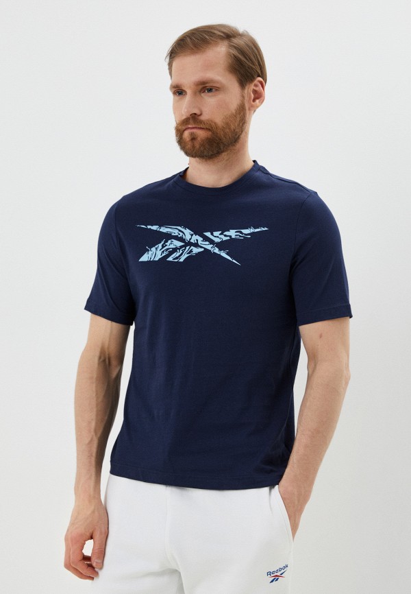 

Футболка Reebok, Синий, GS MARBLED VECTOR SS
