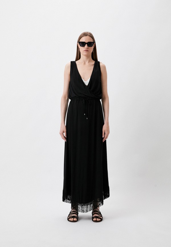 Платье пляжное Emporio Armani черного цвета