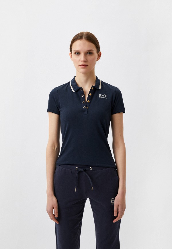 

Поло EA7, Синий