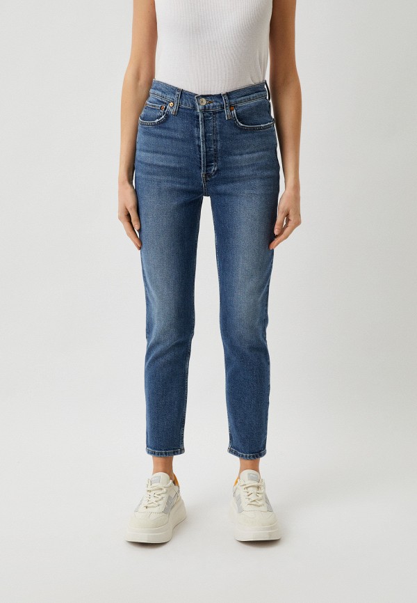 

Джинсы Re/Done, Синий, 90S HIGH RISE ANKLE CROP