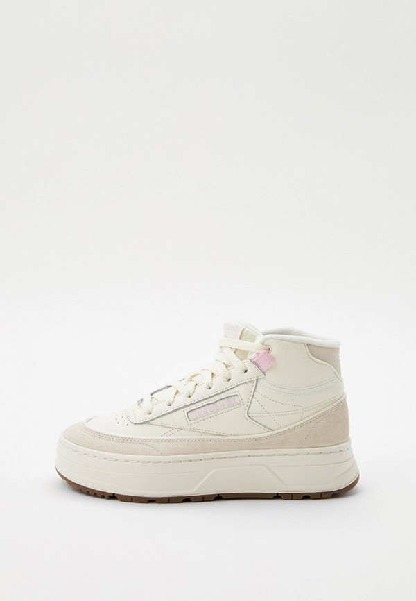 

Кеды Reebok, Бежевый, CLUB C GEO MID