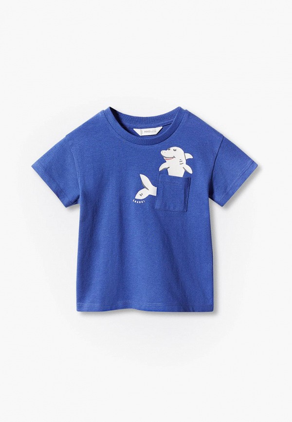 

Футболка Mango Kids, Синий, CARIBE