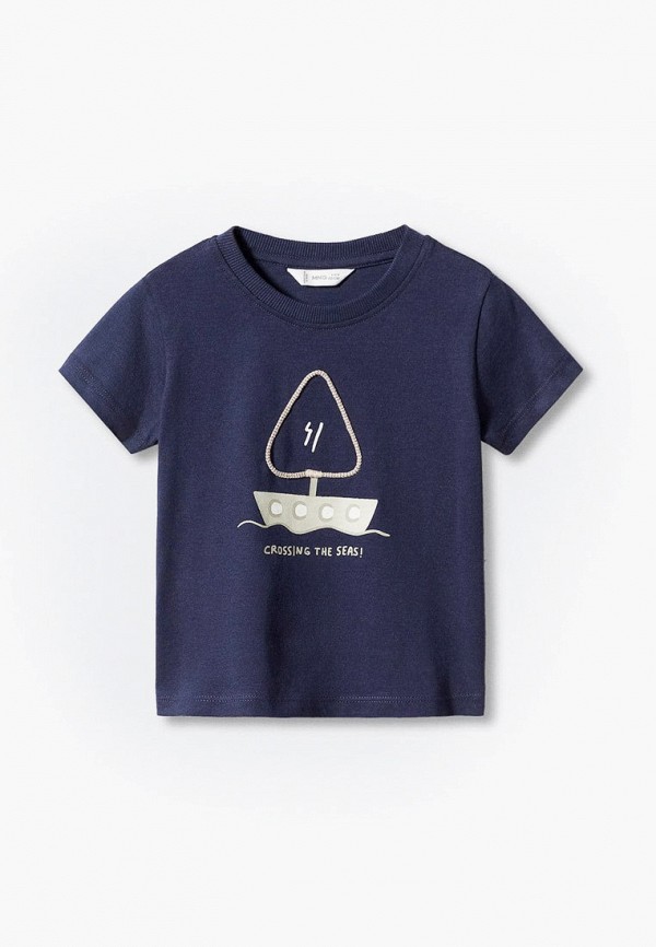 

Футболка Mango Kids, Синий, BARCO