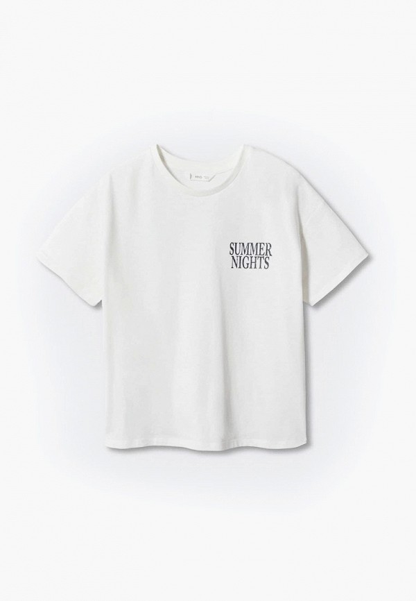 

Футболка Mango Kids, Белый, REASONS