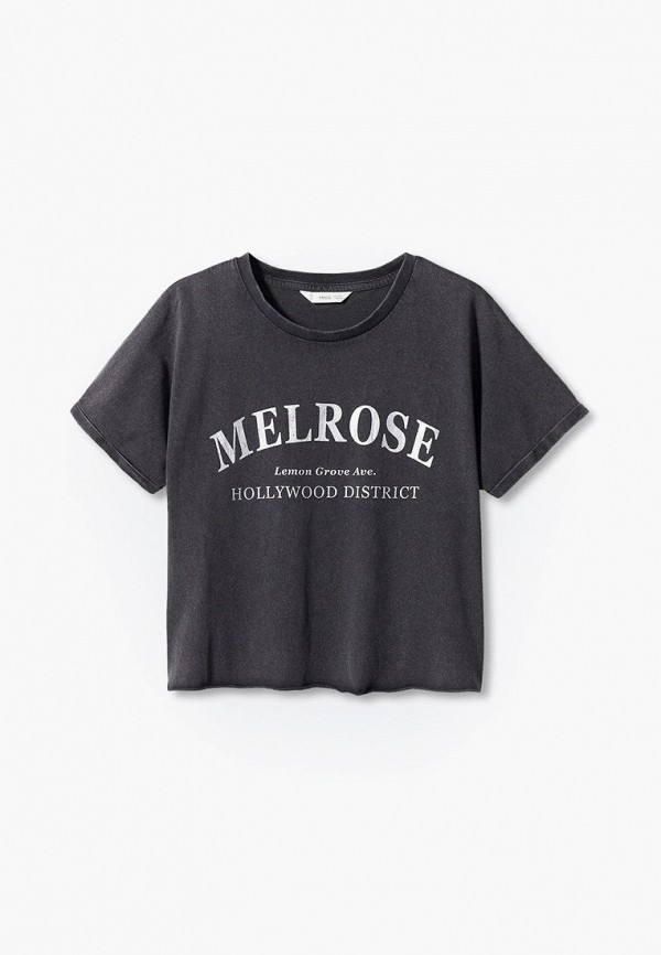 

Футболка Mango Kids, Серый, ROSE