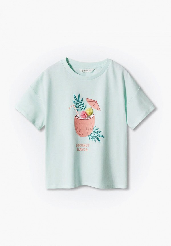 

Футболка Mango Kids, Голубой, COCONUT