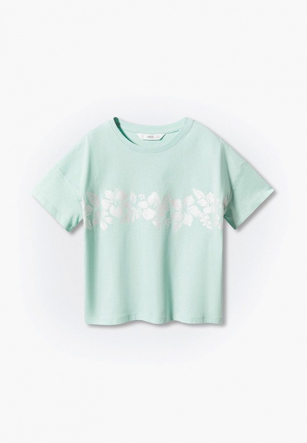 

Футболка Mango Kids, Бирюзовый, TROPIC