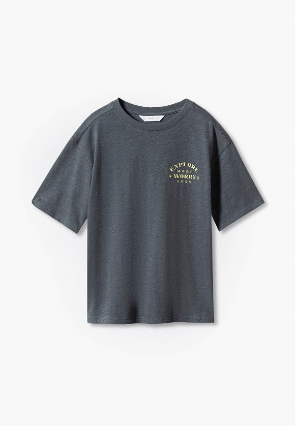 

Футболка Mango Kids, Серый, SAND