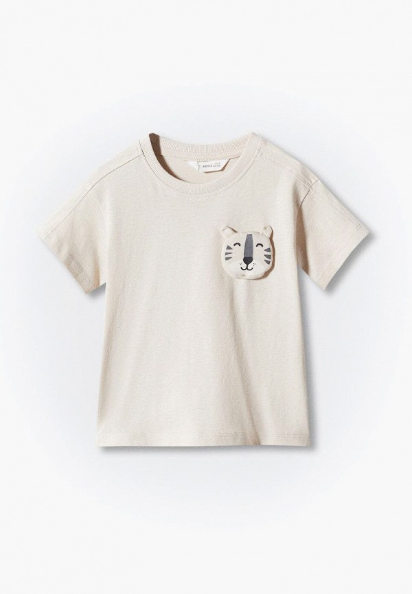 

Футболка Mango Kids, Бежевый, JAN