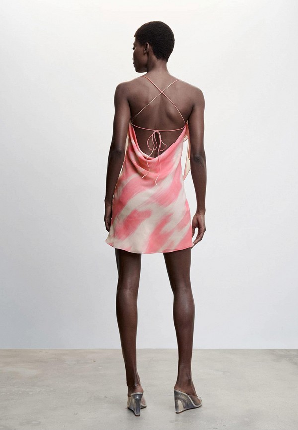 Платье Mango розовый, размер 42, фото 3