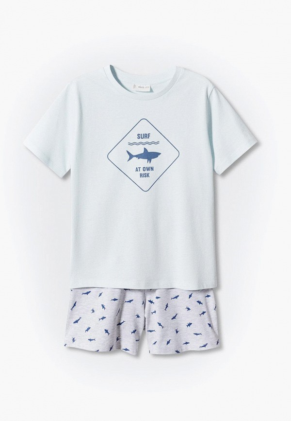

Пижама Mango Kids, Голубой, DANGER