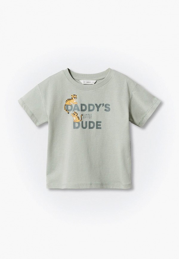 

Футболка Mango Kids, Зеленый, FAMILY