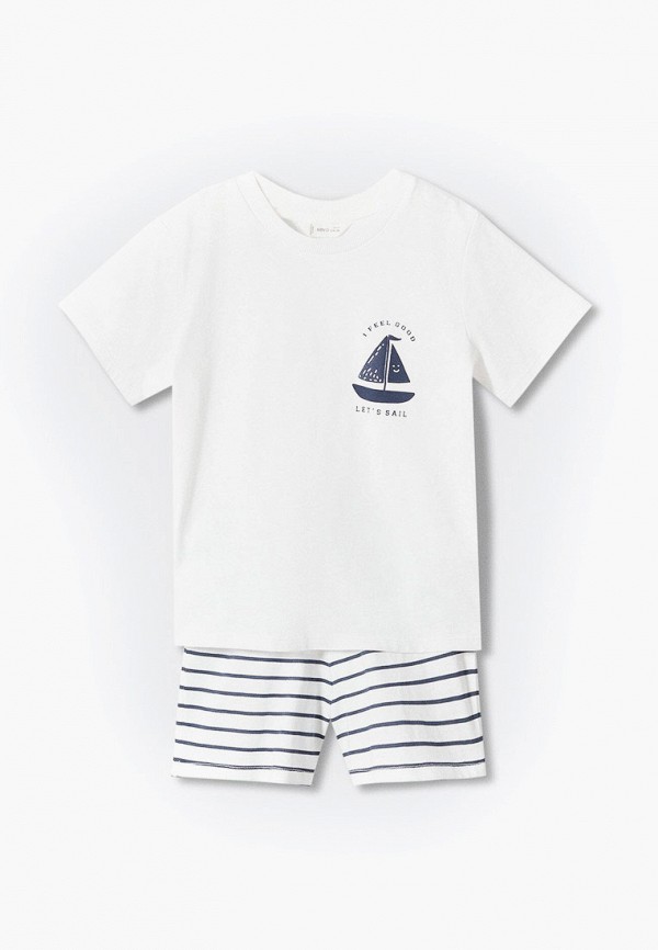 

Пижама Mango Kids, Белый, FISH